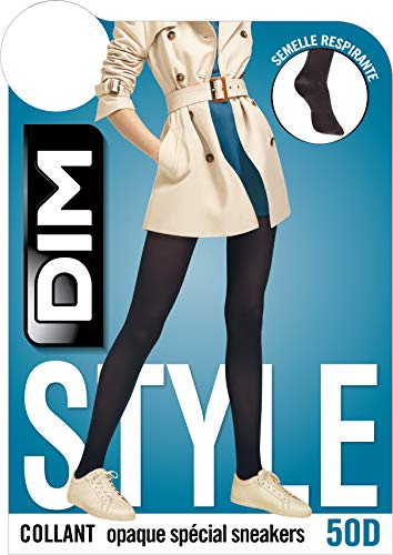 Dim Style Panty Opaco Especial Sneakers 50D Medias, Negro (Negro 127), Medium (Tamaño del Fabricante:3) para Mujer