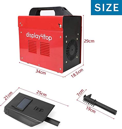 Display4top Soldador hilo continuo sin gas MIG 100 220V Máquina de Soldadora Aparato Eléctrico de Soldadura Máquina de Soldar Portátil para Casa Color Rojo