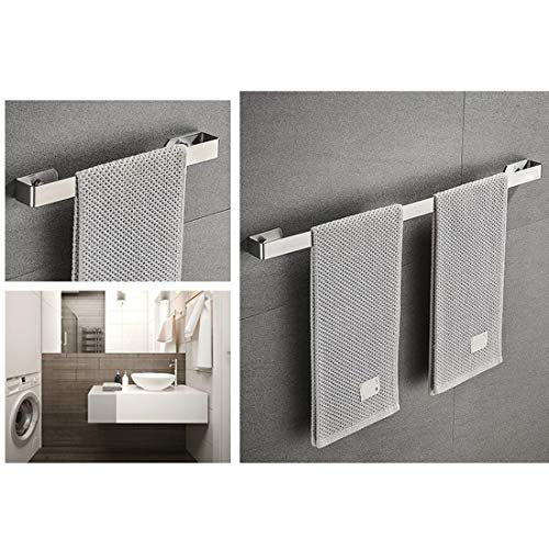 DMAXUN Barra de Toalla de baño de 40cm/16 Pulgadas Sus 304 Toallero de Acero Inoxidable montado en la Pared sin perforación Autoadhesivo Toallero Adhesivo