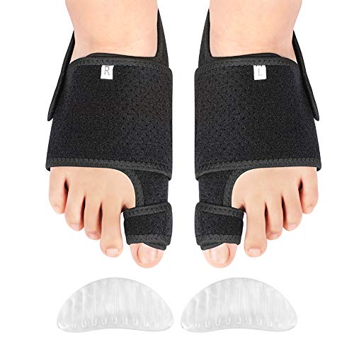 DOACT ortesis de hallux valgus Soporte del arco Gel Férula de noche y día Alisador de dedo gordo para mujeres y hombres Hallux Valgus,Brida de martillo superpuesta,Alivio del dolor del pie plano