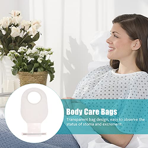 DOITOOL 10 Unidades de Bolsa de Colostomia de Dos Piezas Bolsas de Ostoma Abiertas Y Escurribles Bolsas Desechables de Ileostoma para Paciente de Hombre Y Mujer