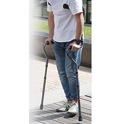 Dongbin S-Type Axilas Muletas Plegable Telescópica Antideslizante Ancianos Convenientes Viajes Y El Almacenamiento Retráctiles Bastones Muletas Viejo Hombre Walkeradjustable,Crutches2