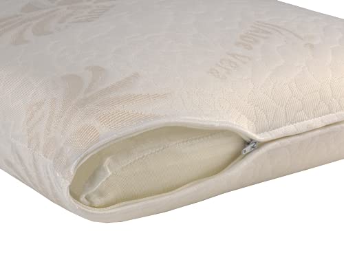 Dormio - Pack de 2 unidades, almohada viscoelástica con adaptabilidad al cuello, tejido Aloe Vera, termorregulable, 70 cm, blanco