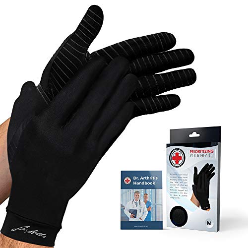 Dr. Arthritis - Guantes de compresión - Reforzados con cobre - Producto desarrollado por médicos - M