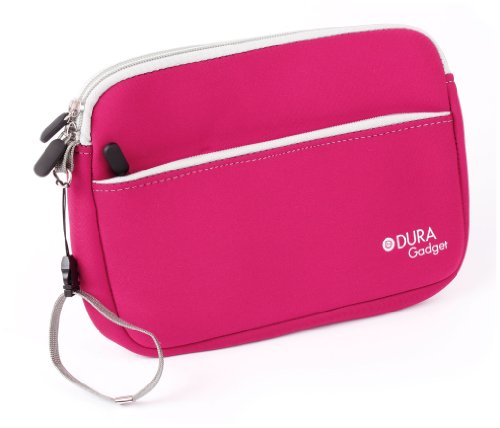 DURAGADGET Estuche De Neopreno Rosa para Guardar Sus Accesorios Médicos (Estetoscopio/Tensiómetro) | con Bolsillo Exterior para Guardar Más Objetos