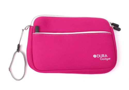 DURAGADGET Estuche De Neopreno Rosa para Guardar Sus Accesorios Médicos (Estetoscopio/Tensiómetro) | con Bolsillo Exterior para Guardar Más Objetos