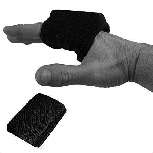 Dynamix Athletics Knuckle Guards EVO – Tobillera elástica para vendajes de boxeo (negro)