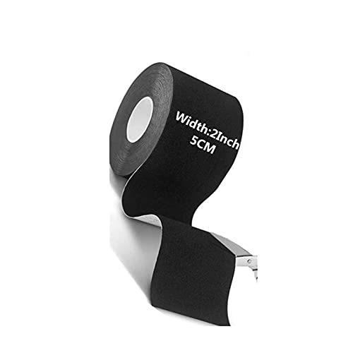 Dyroe Kinesiotape, Cinta kinesiologica,Mobitape, Venda Neuromuscular Adhesiva, Alivio dolor muscular, Elásticas, Impermeable, Vendaje kinesiológico, Apto para múltiples zonas, Rollo, 5x5cm, Negro