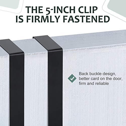 E-King Gancho individual para colgar sobre la puerta – 3 percheros de Puerta para Abrigos,Albornoces o Toallas – Cuelga Ropa Individual para la Puerta del Pasillo o del baño – Negro