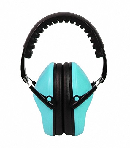 EAREST Orejeras de Protección Reducción de Ruido, Earmuffs Protectores Auditivos de Seguridad Anti-ruido, NRR 20DB Profesional Orejas Defensores con Bolsa para Adultos Niños Bebes - Azul