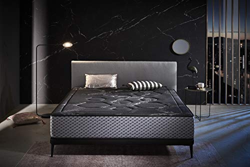 ECCOX - Colchón Viscoelástico Luxury Grafeno Night Confort - Altura 30 cm - Núcleo de Espuma de Alta Densidad Bio Confort Plus - Firmeza Media-Alta - Máxima Adaptabilidad y Confort (200x190 cm)