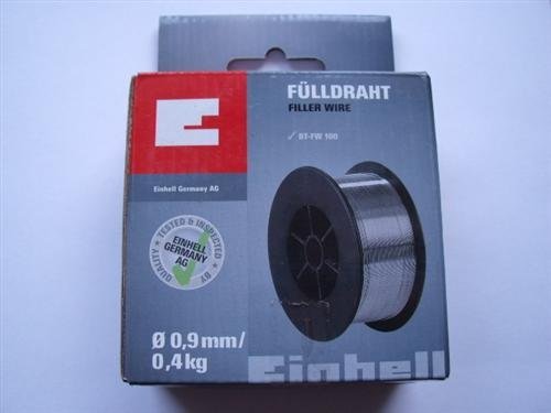 Einhell Original Alambre tubular adecuado para equipos de soldadura (0,9 mm, 0,4 kg