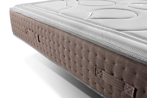 El Almacen del Colchon - Colchón viscografeno Modelo Royal Imperial, 90 x 190 x 30, Máxima Adaptabilidad - Todas Las Medidas, Gris y Blanco