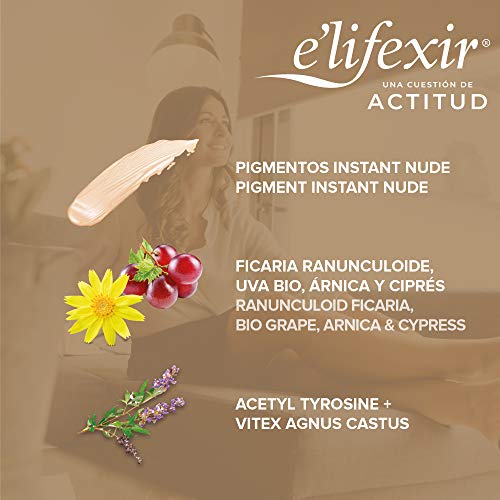 Elifexir Color Dren | Maquillaje para Piernas. Maquilla, Drena y Estiliza con Color Bronceado, Autobronceador Corporal, Crema Efecto Medias Invisibles, No Mancha y Rápida Absorción. 150ml