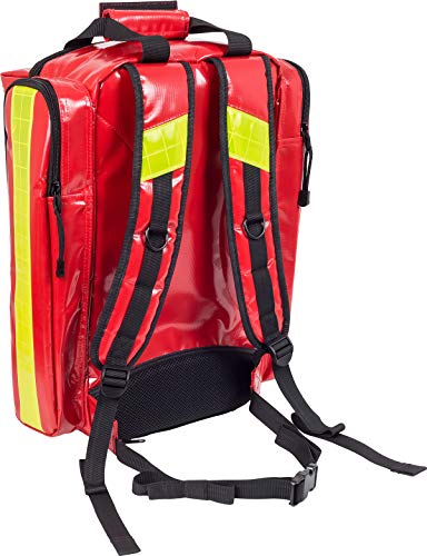 Elite Bags, EMS, Mochila de emergencias rescate, Cubre-mochila de poliéster, Material Tarpaulín, Rojo