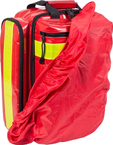 Elite Bags, EMS, Mochila de emergencias rescate, Cubre-mochila de poliéster, Material Tarpaulín, Rojo