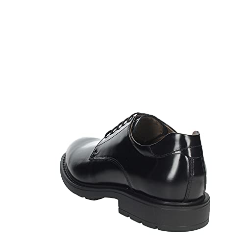 Encaje NeroGiardini Informal I001671U Hombre en Piel Negro Un Calzado cómodo Adecuado para Todas Las Ocasiones. Otoño / inverno2020-2021. 44 de la UE