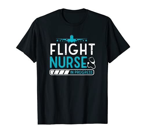 Enfermera de vuelo en curso RN EMS Equipo Médico de la tripulación de enfermería Camiseta