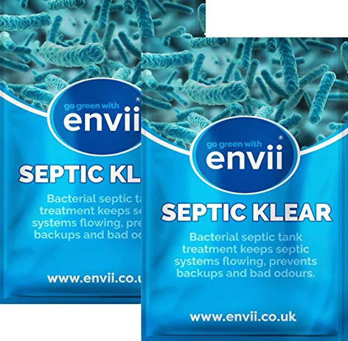 envii Septic Klear – Tratamiento para fosas sépticas, Elimina olores y desatasca Incluso en Invierno – 24 Tabletas