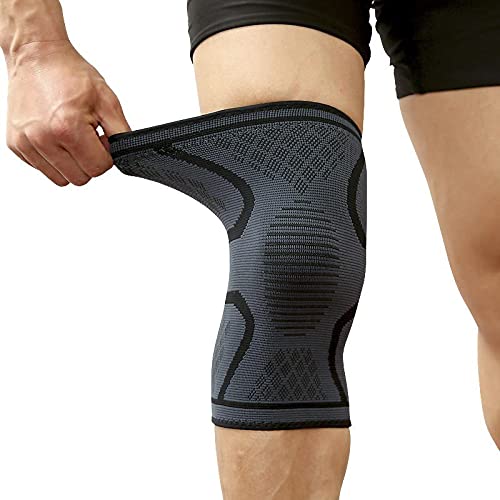 EULANT Rodilleras Elastica Hombre Sujeción de Rodilla Mujer (1 Par) Coderas & Rodilleras Deportivas Compresión para Entrenamiento Correr Bicicleta Baloncesto Voleibol Fútbol,M