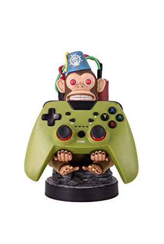 Exquisite Gaming - Exquisite Gaming - Cable guy Monkey Bomb, soporte de sujeción y carga para mando de consola y/o smartphone. Licencia oficial Call of Duty