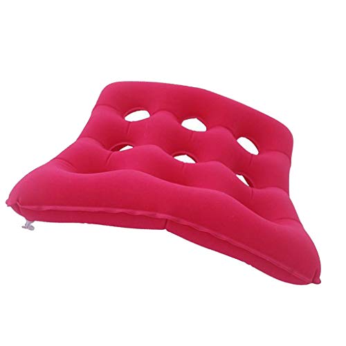 F Fityle Cirugía De Cojín De Asiento Inflable por Aire Llagas De La Cama Hemorroides Alivio del Dolor De Espalda - Rosado