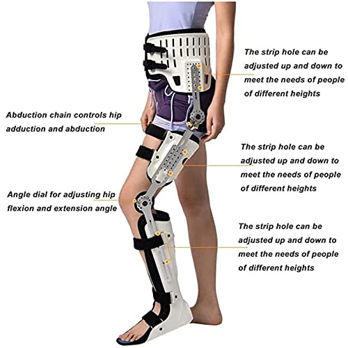 FACAZ Rodillera con bisagras Poste Ajustable Soporte de rótula Almohadilla estabilizadora Ortesis Envoltura de férula Protector ortopédico Protector Ortesis Cirugía de Rodilla Soporte de ligamento