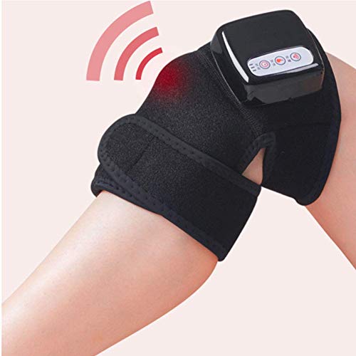 FACAZ Soporte para masajeador de Rodilla Terapia de Calor eléctrica calentada Alivio del Dolor Brazalete de Rodilla Rodillera, Negro