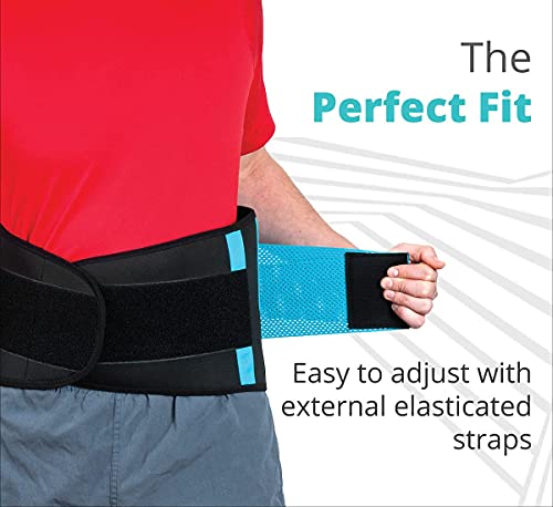 Faja Lumbar para la Espalda - Doble Ajuste, Adaptación Perfecta, Calidad de nivel profesional, Para Hombre y Muja, AgileBak por Clever Yellow