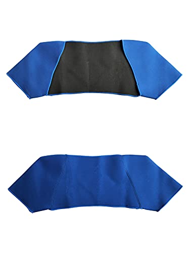 Faja soporte de neopreno para hombros, protección de hombros, corrección de espalda, elástica, protección de fitness, talla única, azul