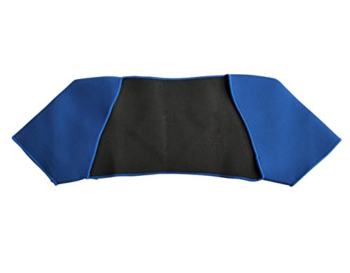 Faja soporte de neopreno para hombros, protección de hombros, corrección de espalda, elástica, protección de fitness, talla única, azul