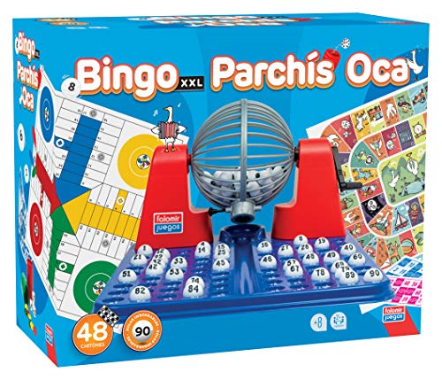 Falomir- Bingo XXL Premium + Parchis + Oca, Multicolor (31063)