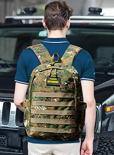 FANDARE Militar Mochila Bolsa de Escuela Unisexo Mochilas Tipo Casual Bolsos de Mujer Hombre Bolsa de Viaje Niña Niño School Bag Adolescente Knapsack Daypack Impermeable Poliéster Camo Verde