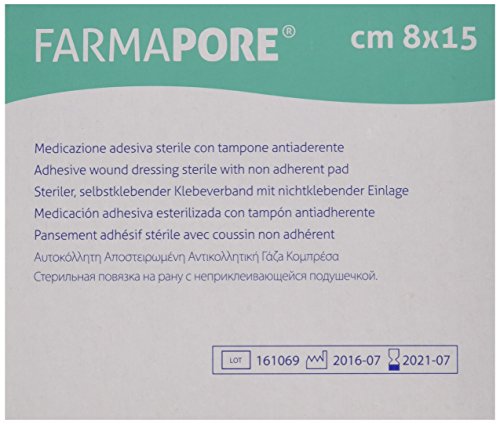 Farmac 1206310815M Zabban FarmaPore - Parche adhesivo (8 x 15 cm, no tejido)