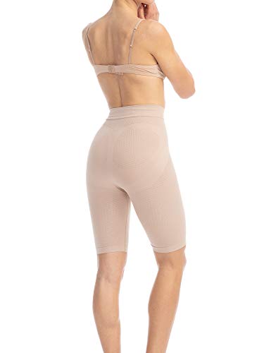 Farmacell 312 (Carne, L/XL) Faja Pantalon Moldeadora y contenitiva con Efecto masajeador y Anti-Celulitis