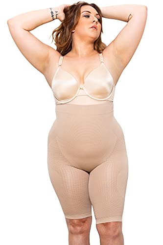 Farmacell 312 (Carne, L/XL) Faja Pantalon Moldeadora y contenitiva con Efecto masajeador y Anti-Celulitis