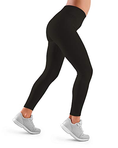 Farmacell 609H (Negro, M) Leggings Deportivos Mujer Fitness Yoga Gimnasio Correr y Trotar - Tejido Elástico - Termorregulador Cálido en Invierno y Transpirable en Verano