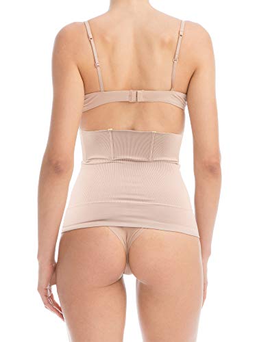 Farmacell Bodyshaper 605S (Carne, S) Banda Abdominal modeladora Invisible y Faja cinturón de contención 4 Palos Anti-Enrollado