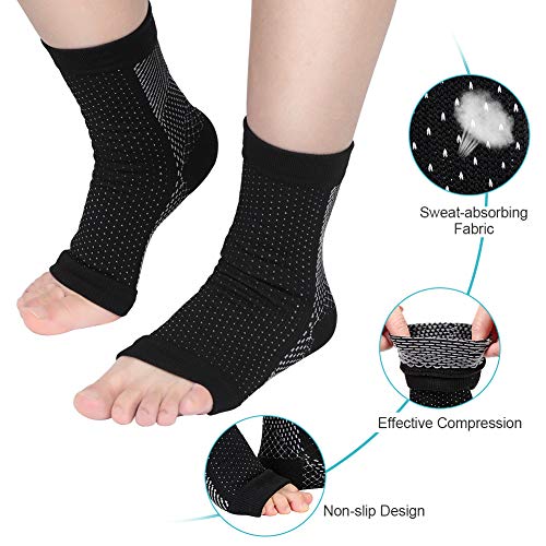 Fascitis Plantar Nocturnos Férula para pies con calcetines de Compresión Férula dorsal Arco ortopédico para hombres y mujeres Tendinitis de Aquiles, Espuelas del talón, Alivio para el dolor del talón