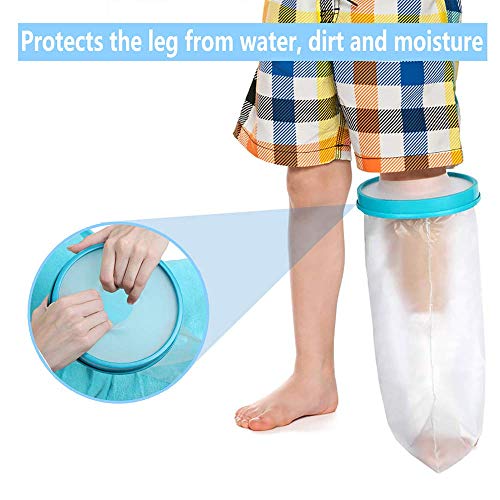 Fasola Protector Escayola Pierna Niños, Funda Escayola Pierna Para Rodillas Rotas,Dedos de Los Pies, Tobillos, Heridas en los Pies, Protectores de Escayola Mantenga el Vendaje Seco Durante el Baño