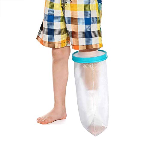 Fasola Protector Escayola Pierna Niños, Funda Escayola Pierna Para Rodillas Rotas,Dedos de Los Pies, Tobillos, Heridas en los Pies, Protectores de Escayola Mantenga el Vendaje Seco Durante el Baño