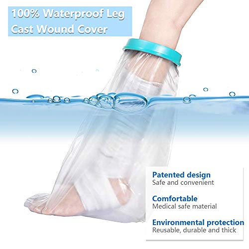 Fasola Protector Escayola Pierna Niños, Funda Escayola Pierna Para Rodillas Rotas,Dedos de Los Pies, Tobillos, Heridas en los Pies, Protectores de Escayola Mantenga el Vendaje Seco Durante el Baño