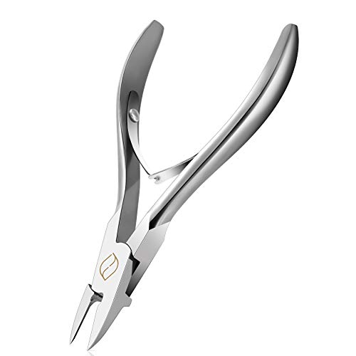 FERYES Clippers per unghie dei piedi incarniti con lama diritta - Strumento podologico forgiato a mano - Pinze per unghie in acciaio per tagliare le unghie dei piedi spesse in modo professionale