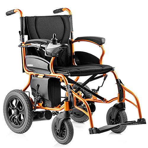 FGVDJ Silla de Ruedas eléctrica, Ligera, 26 kg, portátil, Plegable, Resistente, Movilidad, Silla de Ruedas motorizada, S