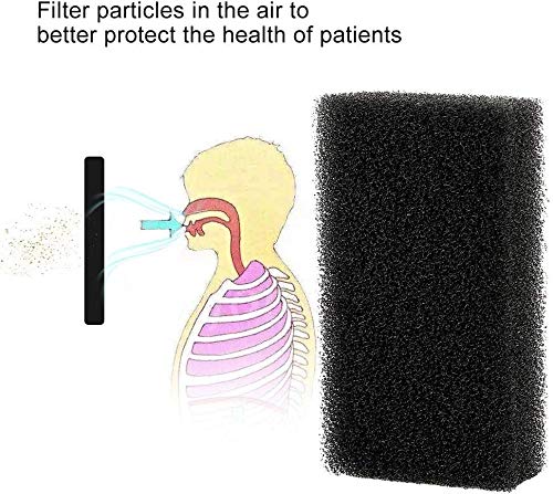 Filtros CPAP negros profesionales de 20 piezas para series 50/60 / M/BiPAP ST