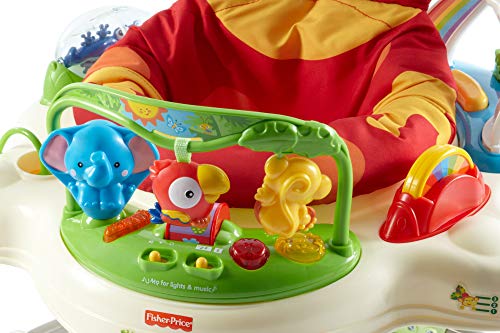 Fisher-Price Saltador Animalito de la Selva con luces y sonidos para bebé +1 año (Mattel K7198)