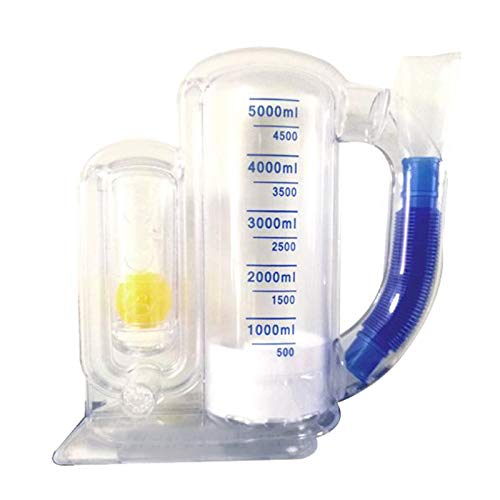 FITYLE Aparato de 5000 Ml Entrenador de Respiración de Capacidad Ejercitador de Pulmón Respiratorio