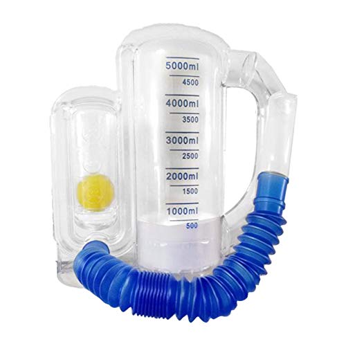 FITYLE Aparato de 5000 Ml Entrenador de Respiración de Capacidad Ejercitador de Pulmón Respiratorio