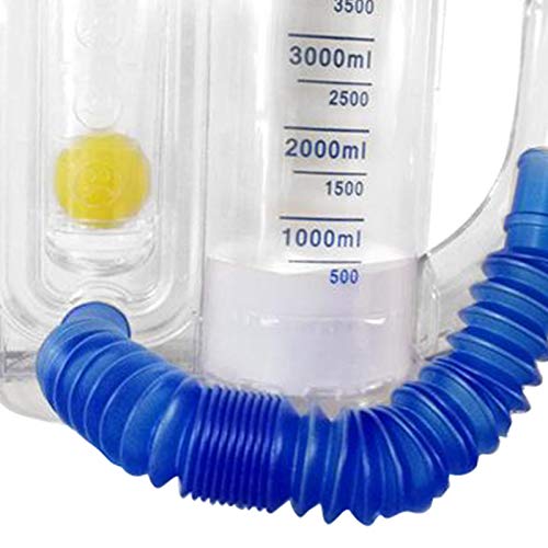 FITYLE Aparato de 5000 Ml Entrenador de Respiración de Capacidad Ejercitador de Pulmón Respiratorio