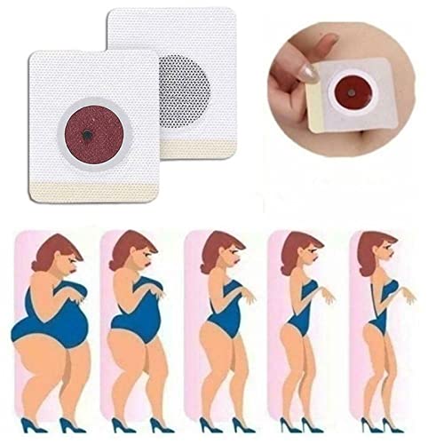 FOLENZU 30 Parches Magnéticos para el Ombligo, Adelgazantes Y Desintoxicantes para Quemar Grasa, Eficaz, Adelgazar, para el Vientre, a Base Hierbas Naturales, para el Abdomen, para la Cintura